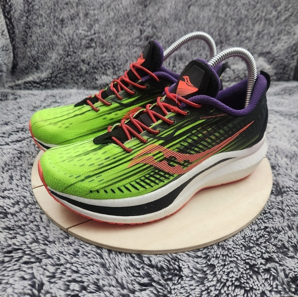 Saucony Endorphin Speed 2 Green Running Shoes Women's Size 7.5 - Picture 4 of 9